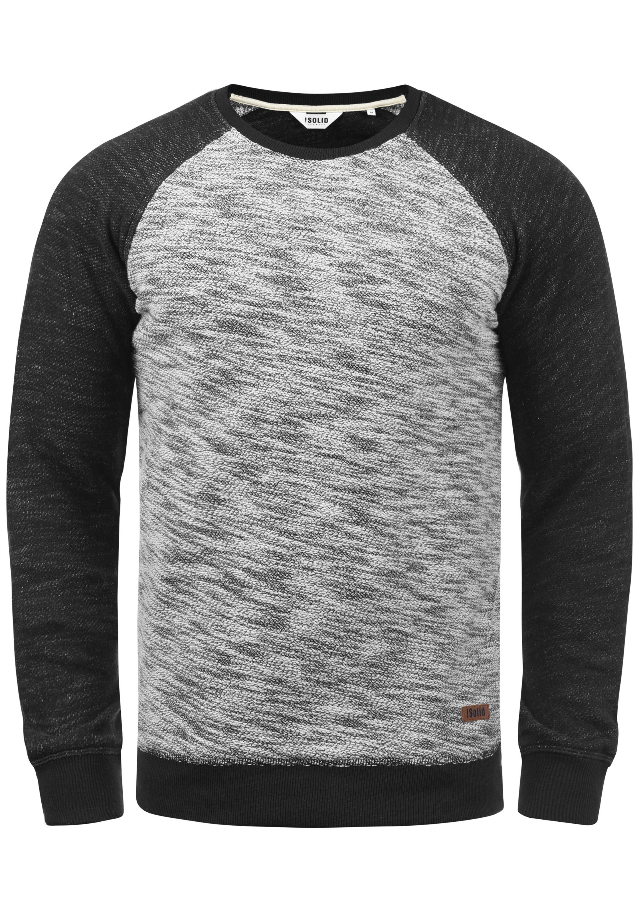 Sweat-shirt 'Flocker' !Solid en gris : devant