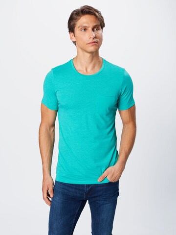 QS T-Shirt in Blau