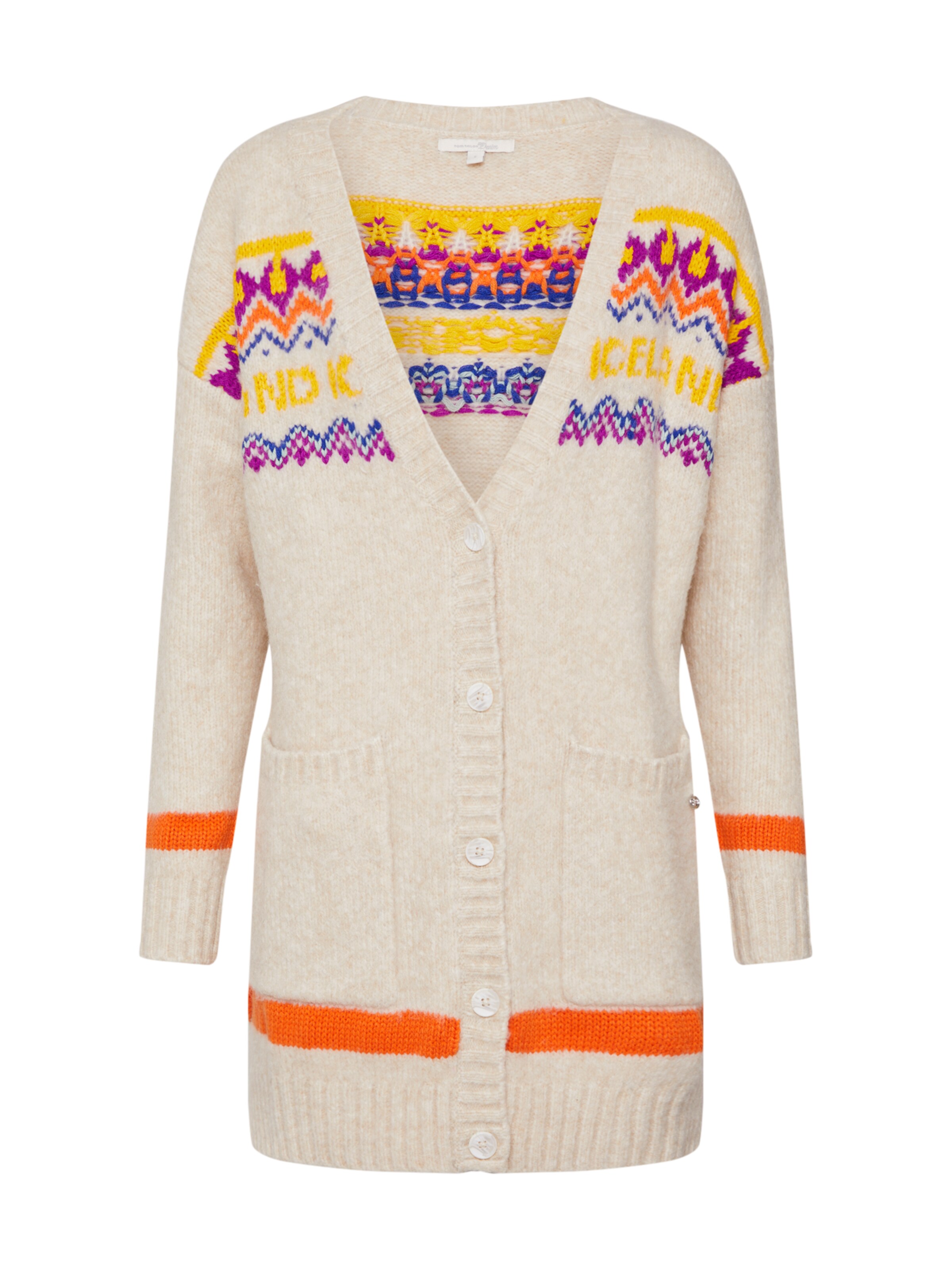 TOM TAILOR DENIM - Strickjacke in beige