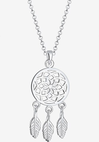 ELLI Necklace 'Boho' in Silver: front