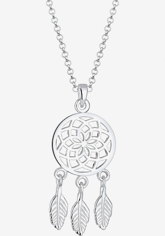 ELLI Necklace 'Boho' in Silver: front