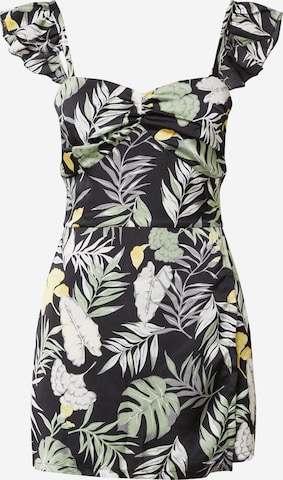 Missguided Jumpsuit 'Tropical' in Black: front