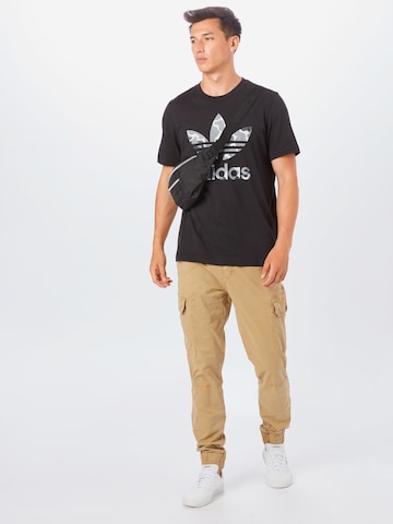 BLEND Tapered Cargo trousers 'BHNAN' in Beige