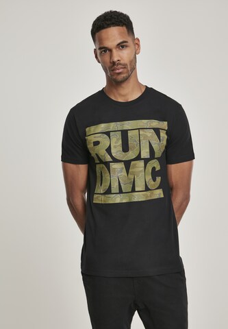 Mister Tee Tričko 'Run DMC Camo' – černá: přední strana