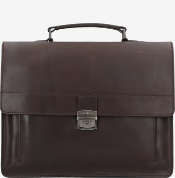 Burkely Document Bag 'Scott' in Brown: front