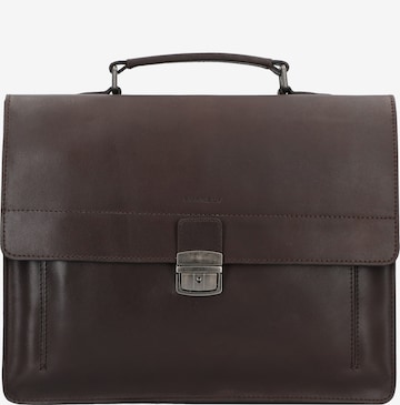 Burkely Document Bag 'Scott' in Brown: front