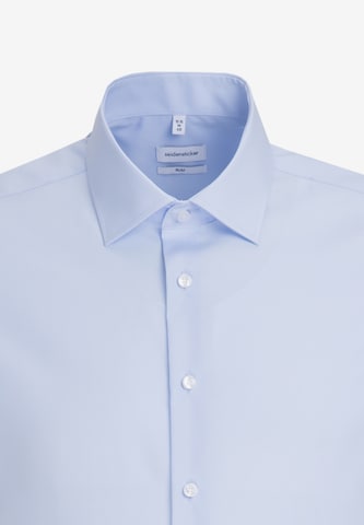 SEIDENSTICKER - Ajuste estrecho Camisa en azul: frente