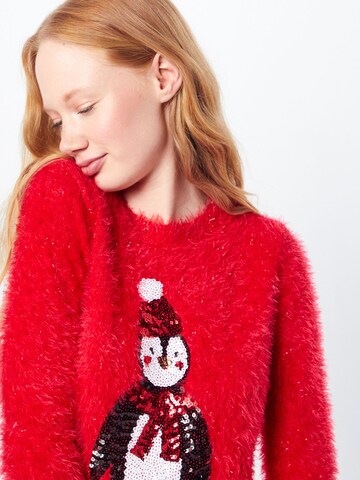 Fashion Union Sweater 'PENGUIN' in Red