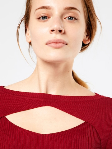 Urban Classics Knitted dress in Red