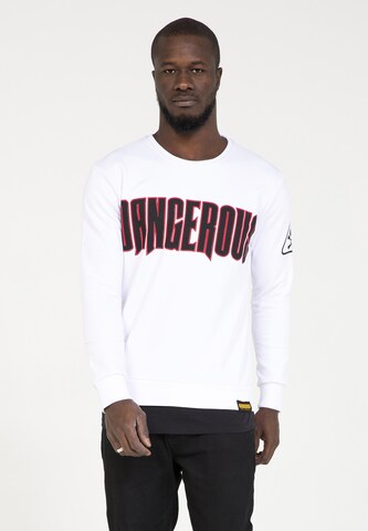 PLUS EIGHTEEN Sweatshirt in White: front