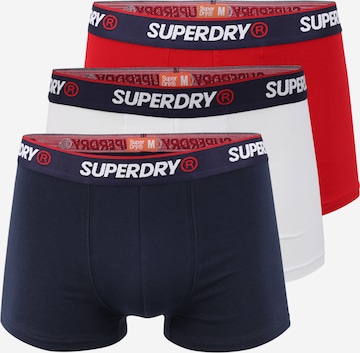 Superdry Normální Boxerky – modrá: přední strana