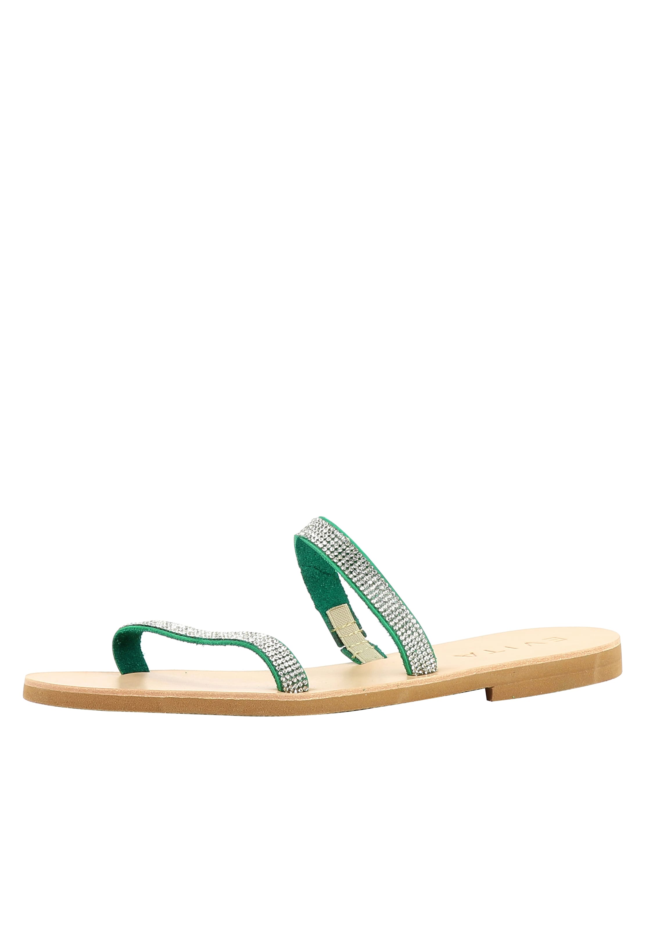 EVITA Mule in Green: front