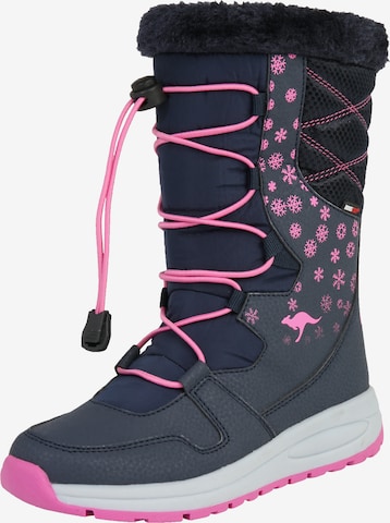 KangaROOS Snow Boots 'K-Glaze RTX' in Blue: front