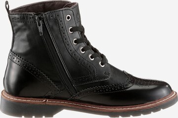 s.Oliver Lace-Up Ankle Boots in Black