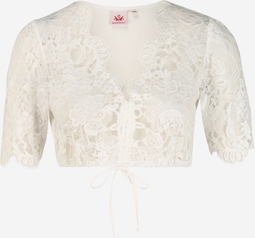 SPIETH & WENSKY Traditional Blouse 'Pakuna' in White: front