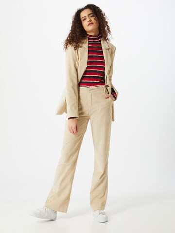 Pepe Jeans Flared Trousers 'Isa' in Beige