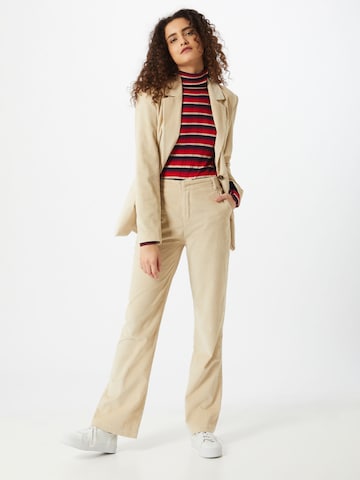 Pepe Jeans Flared Broek 'Isa' in Beige