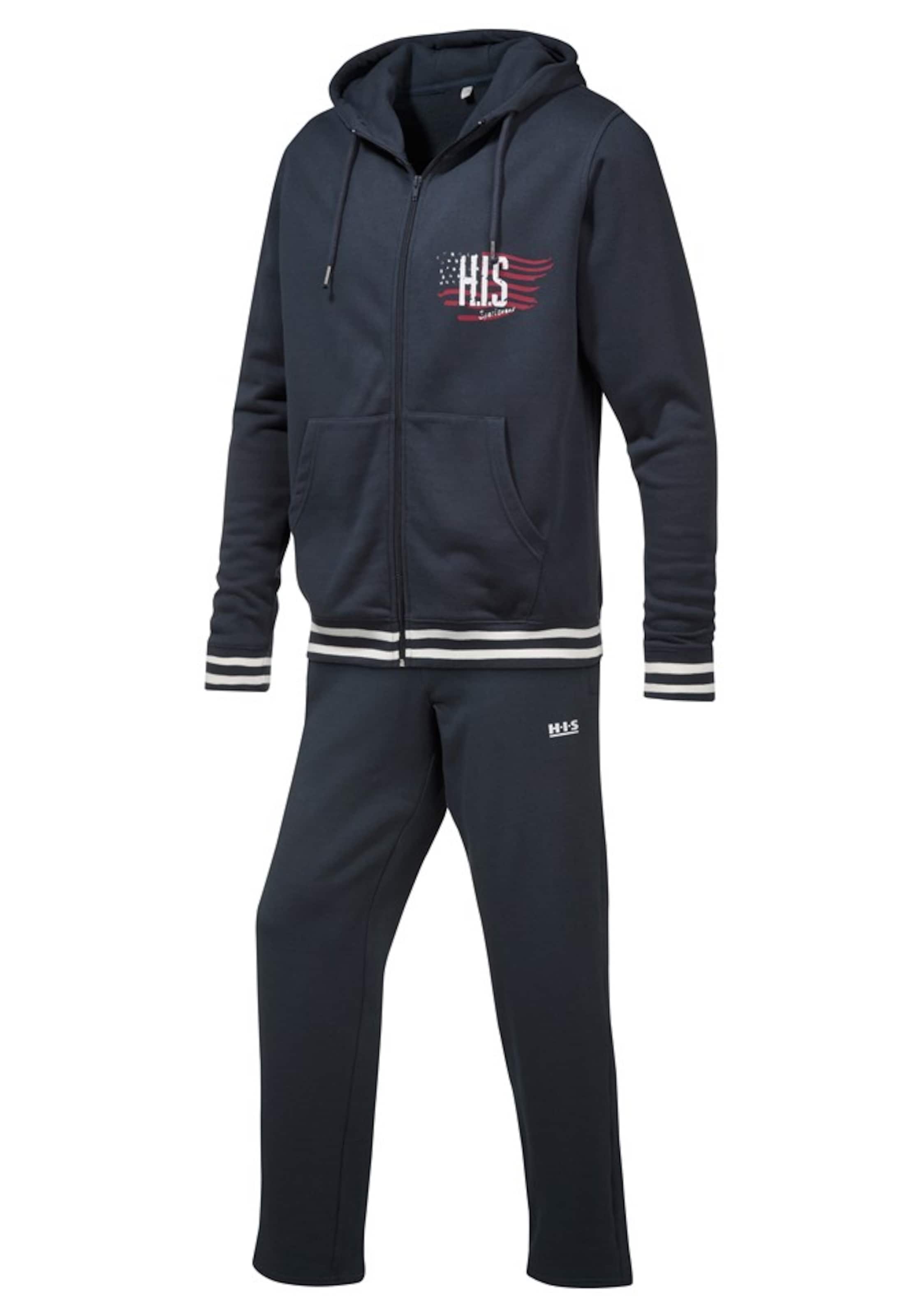 H.I.S Jogginganzug in Blau: Vorderseite