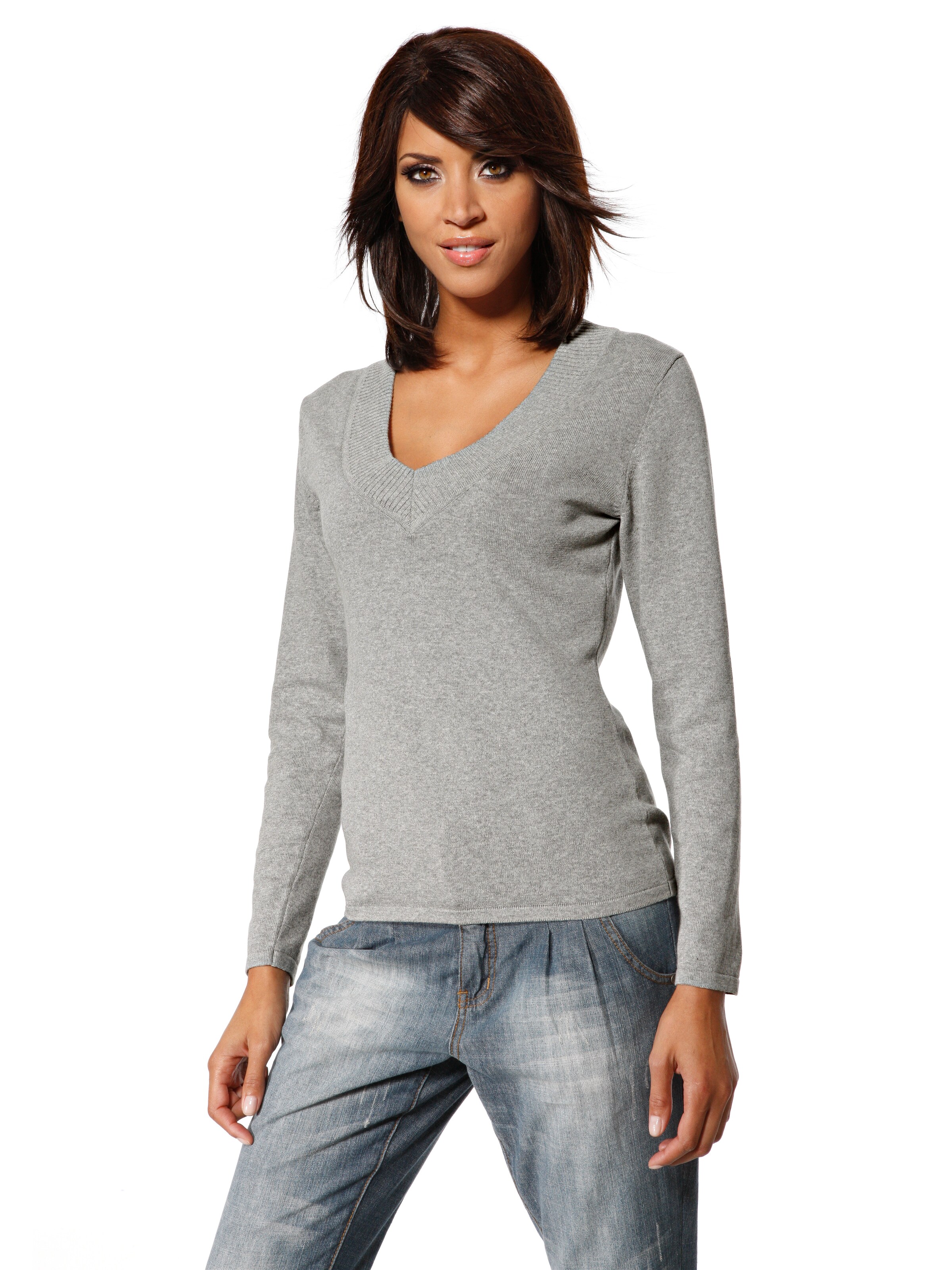 heine Pullover in Grau: Vorderseite