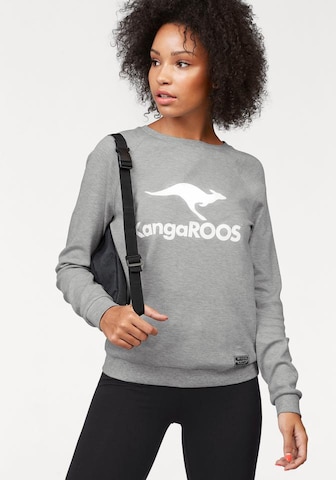 KangaROOS Sweatshirt in Grey: front