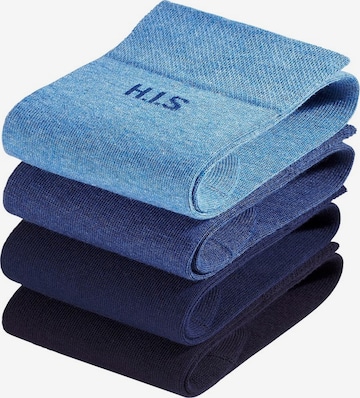 Chaussettes H.I.S en bleu : devant