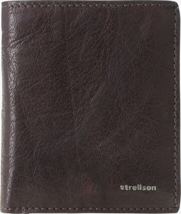 STRELLSON Geldbörse 'Jefferson BillFold Q6' in Braun: predná strana