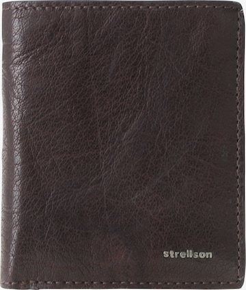 STRELLSON Portemonnee 'Jefferson BillFold Q6' in Bruin: voorkant