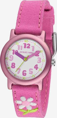 Jacques Farel Watch in Pink: front