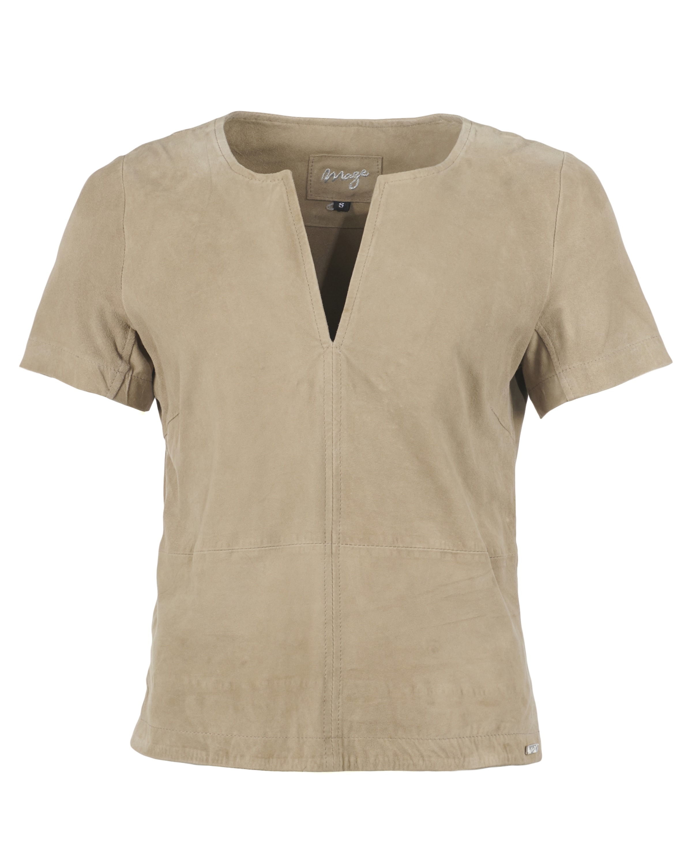 Maze Shirt ' Arona ' in Beige: front