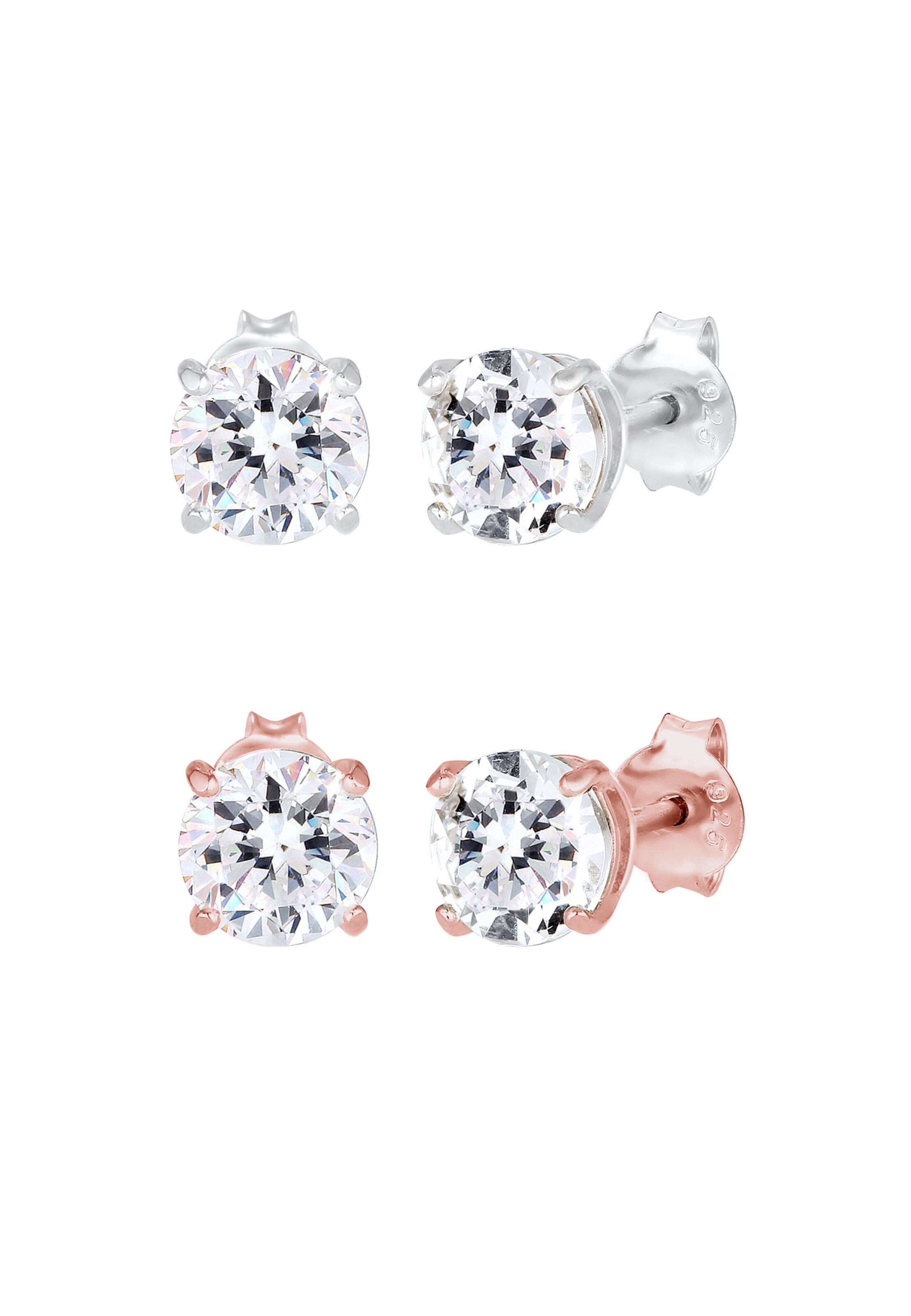 Boucles d'oreilles 'Kristall' ELLI en or : devant