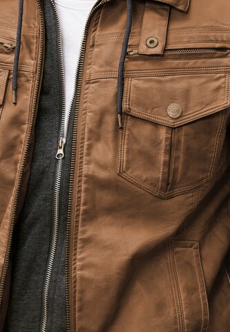 INDICODE JEANS Between-Season Jacket 'Aaron' in Brown