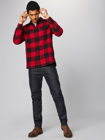 LEVI'S ® - Ajuste confortable Camisa 'Jackson Worker' en rojo