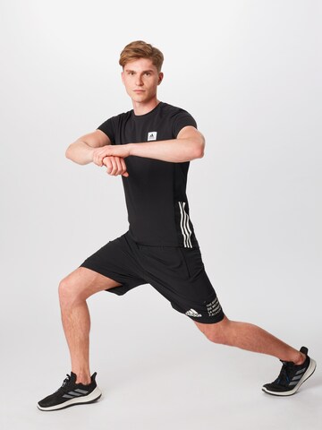 ADIDAS PERFORMANCE Regular fit Functioneel shirt 'Motion' in Zwart