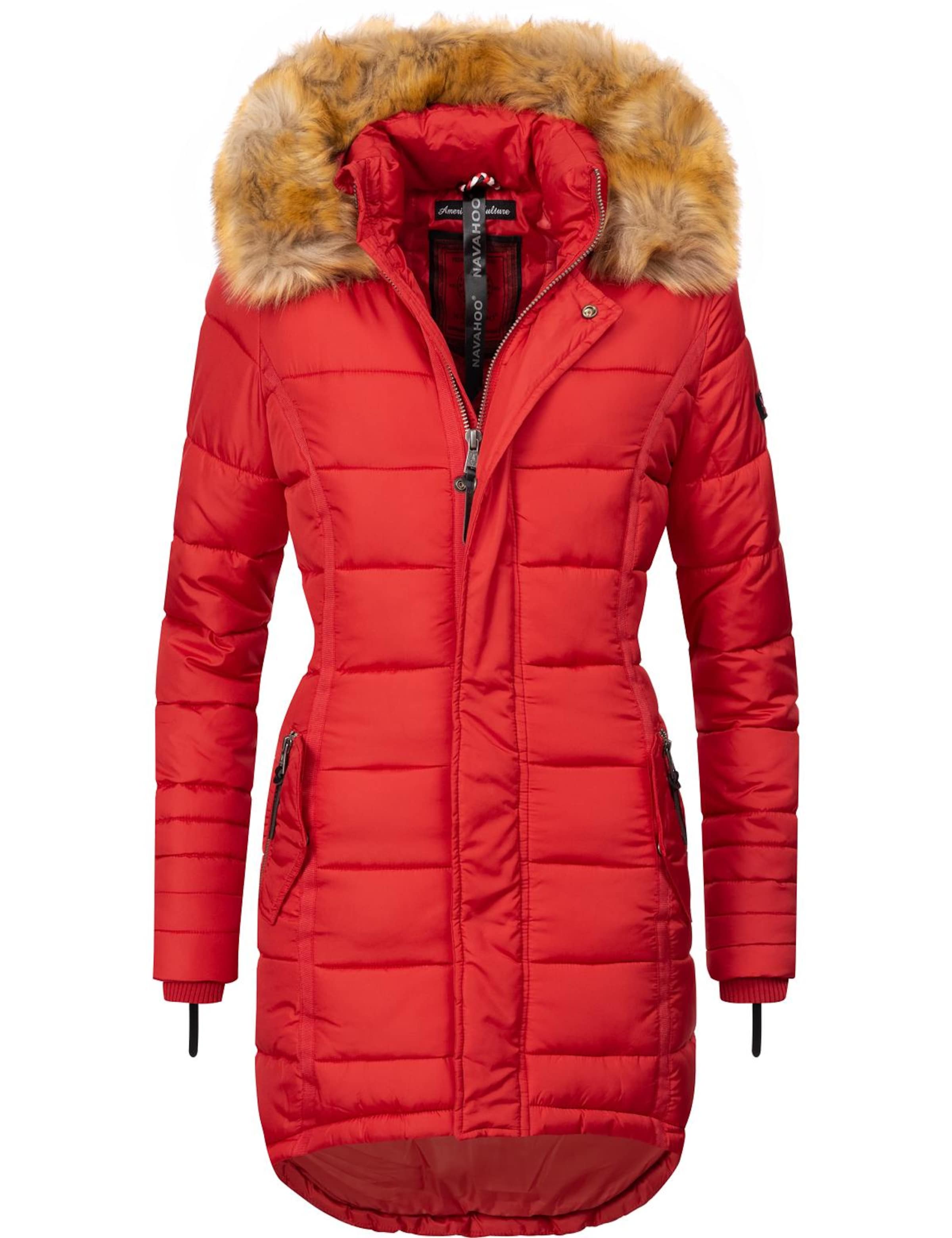 Cappotto invernale 'Papaya' di NAVAHOO in rosso: frontale