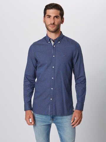 TOMMY HILFIGER Slim Fit Hemd in Blau