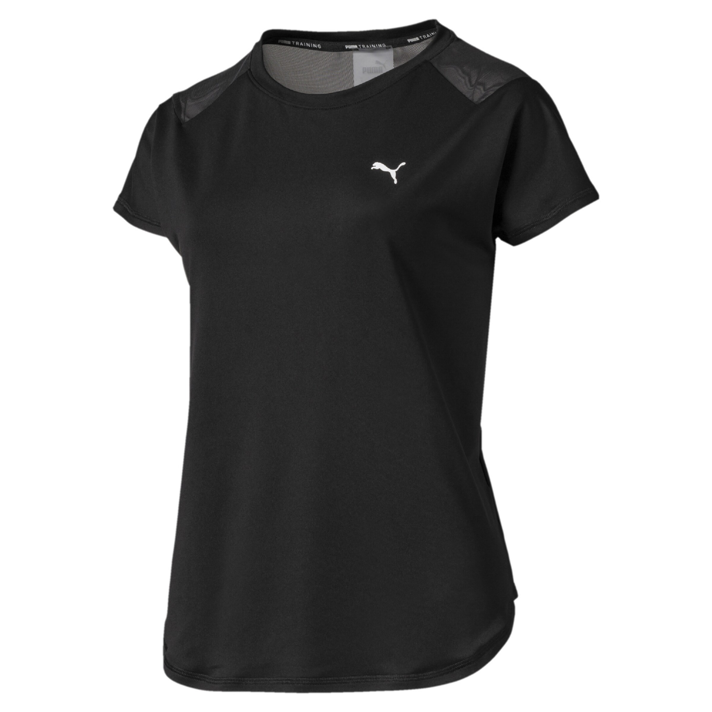PUMA - Functioneel shirt 'Studio Mesh Tee' in de kleur Zwart