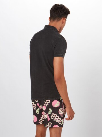 INDICODE JEANS - Camisa 'Abbortsford' em preto: atrás
