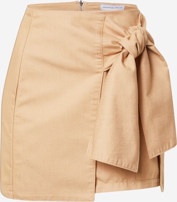 NU-IN Rok in Beige: voorkant