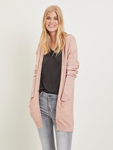 VILA Knit Cardigan 'Ril' in Pink: front