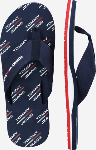 Tommy Jeans Teenslippers in Blauw