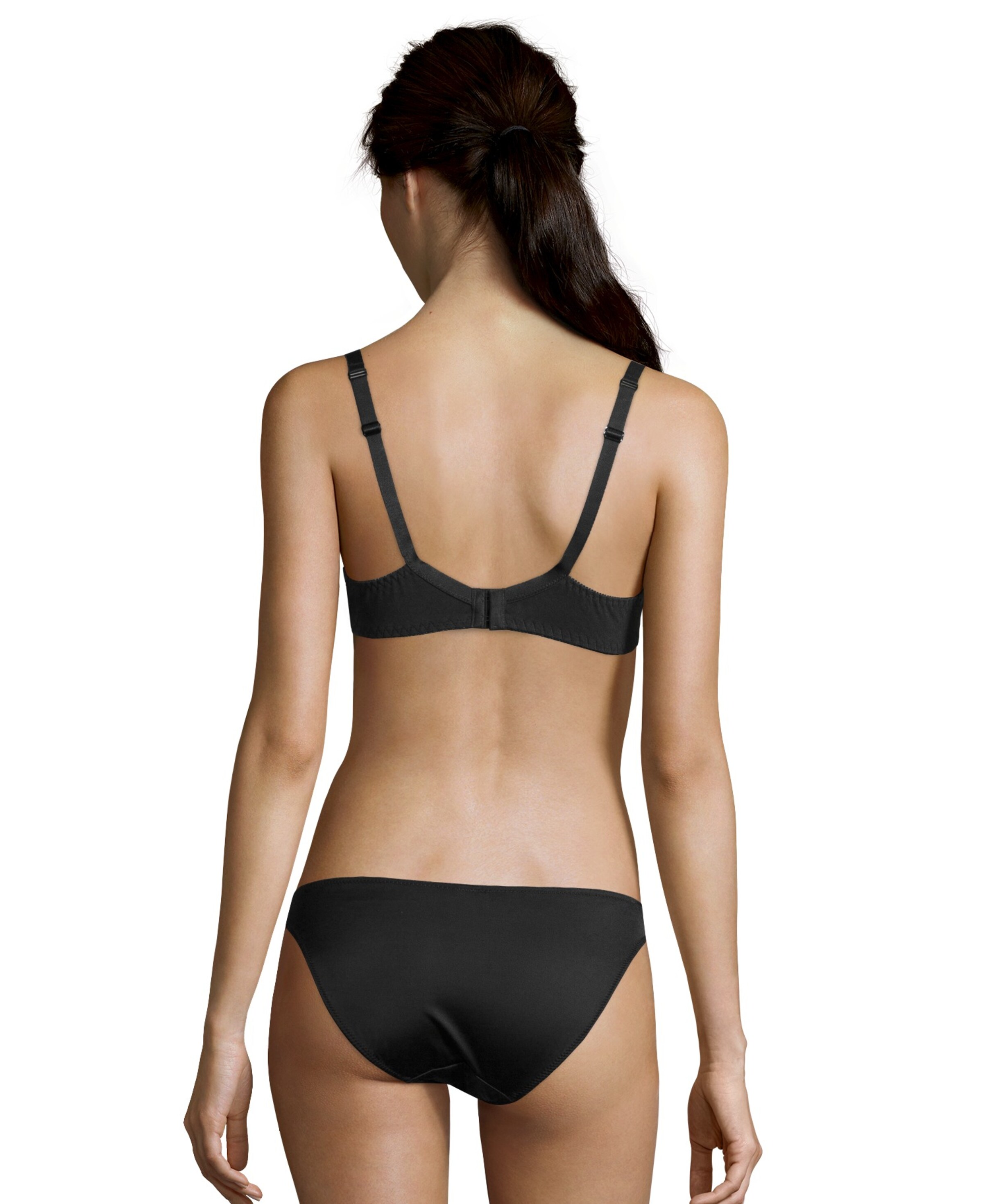 juoda PETITE FLEUR Marškinėliai Liemenėlė