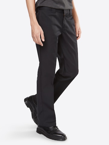 Coupe slim Pantalon chino '873 Slim Straight' DICKIES en noir : devant