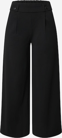 JDY Wide leg Pleat-Front Pants 'Geggo' in Black: front