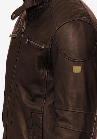 INDICODE JEANS Between-Season Jacket 'Germo' in Brown