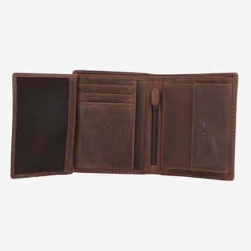 TOM TAILOR Wallet 'Ron' in Brown