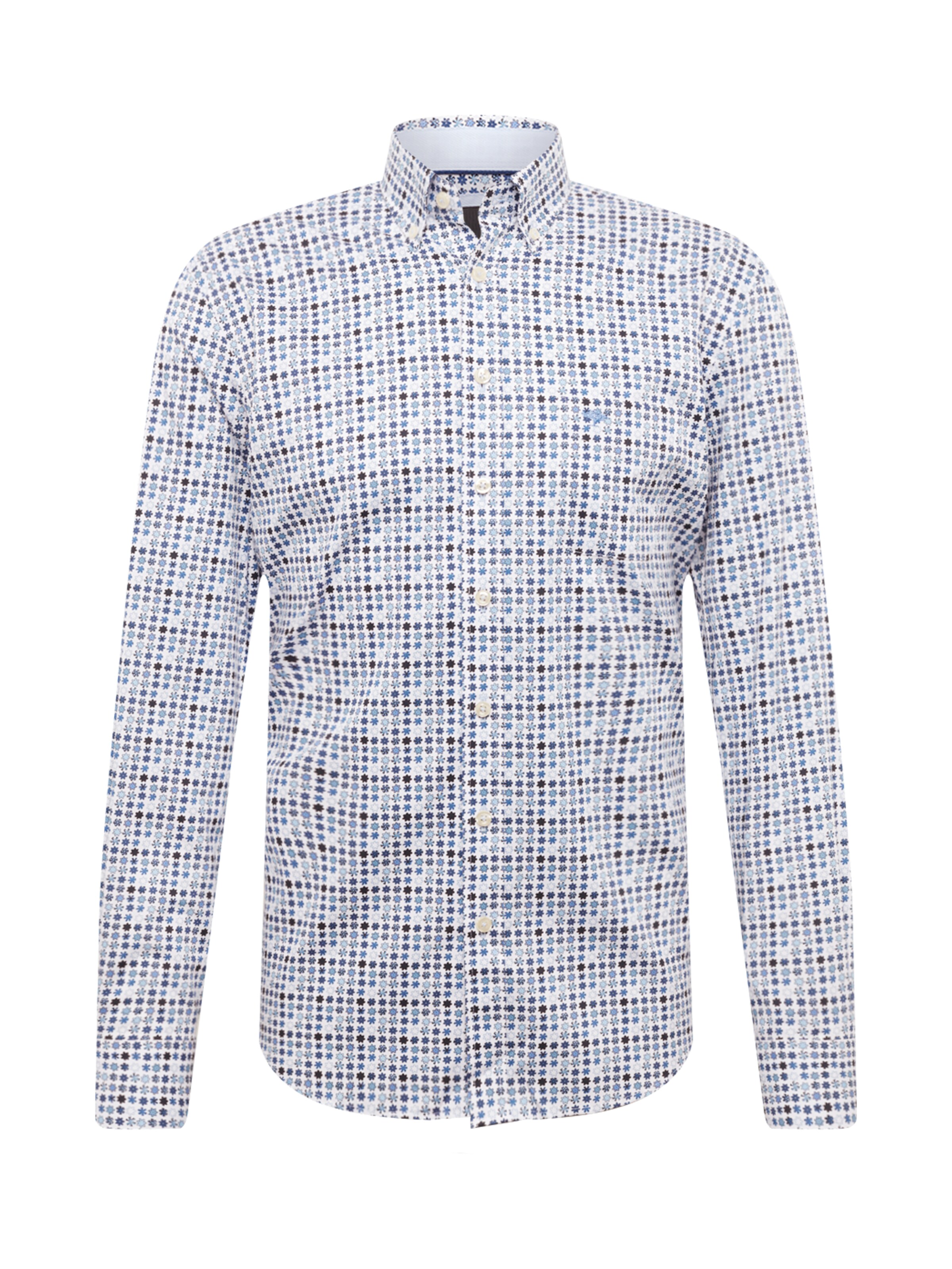 FYNCH-HATTON - Zakelijk overhemd 'Smart Minimals' in de kleur Blauw