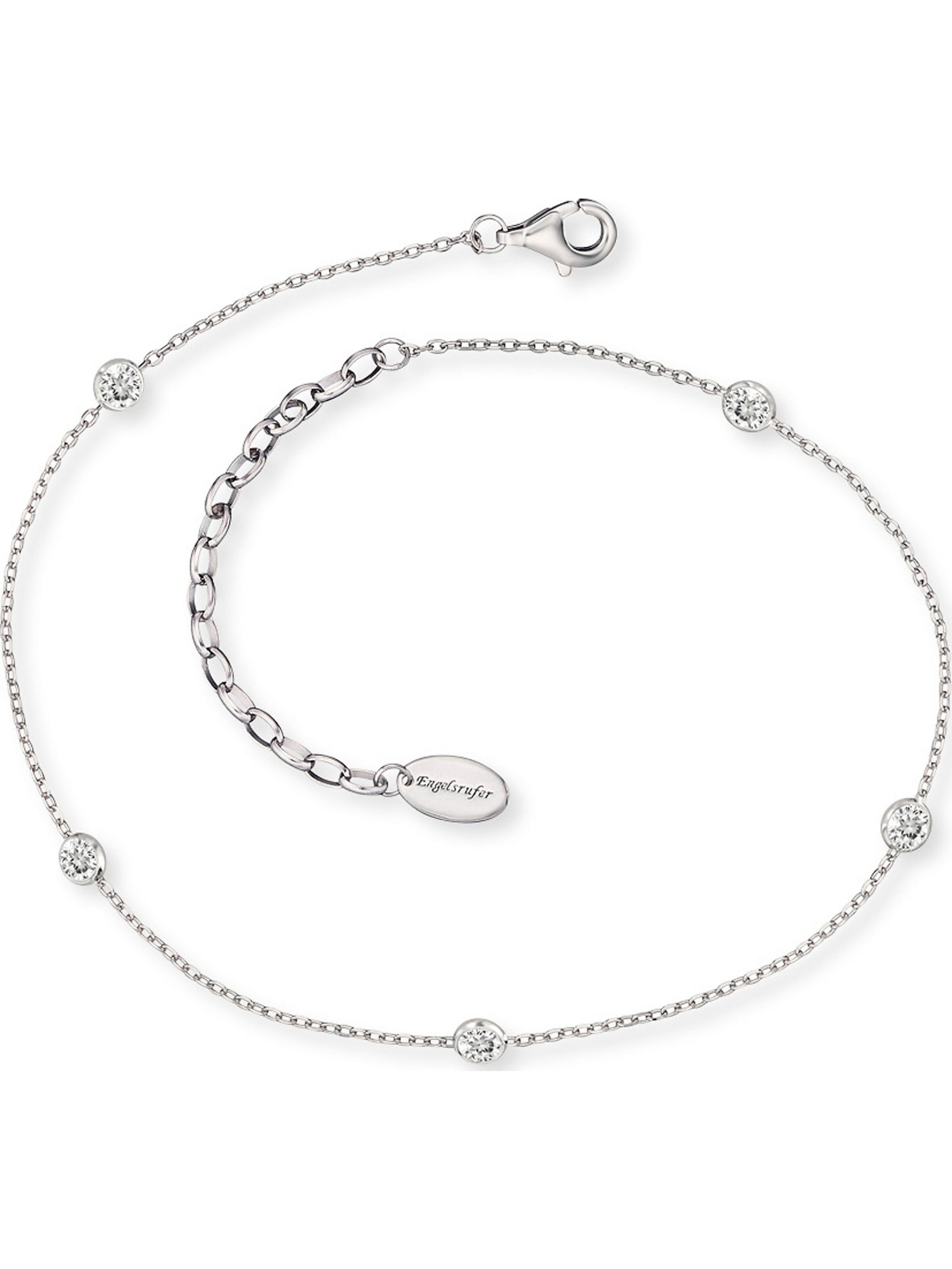 Engelsrufer Fußkette 'Moonlight, Erf-Lilmoon-ZI' in Silber: Vorderseite