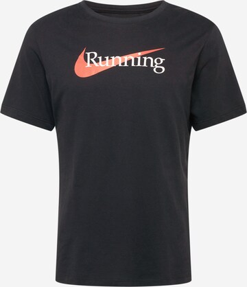 T-Shirt fonctionnel NIKE en noir : devant