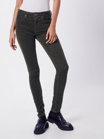 Pepe Jeans Skinny Broek in Groen: voorkant