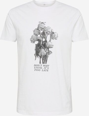 Coupe regular T-Shirt 'Don't Wait' Mister Tee en blanc : devant